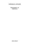 Sophokles Antigone (German Edition)